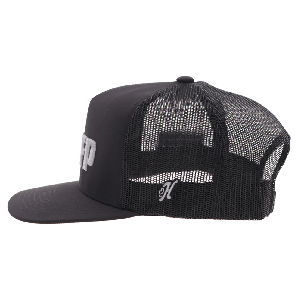 "3D Bull Riding" Black w/Grey NFP Embroidery - Image 3