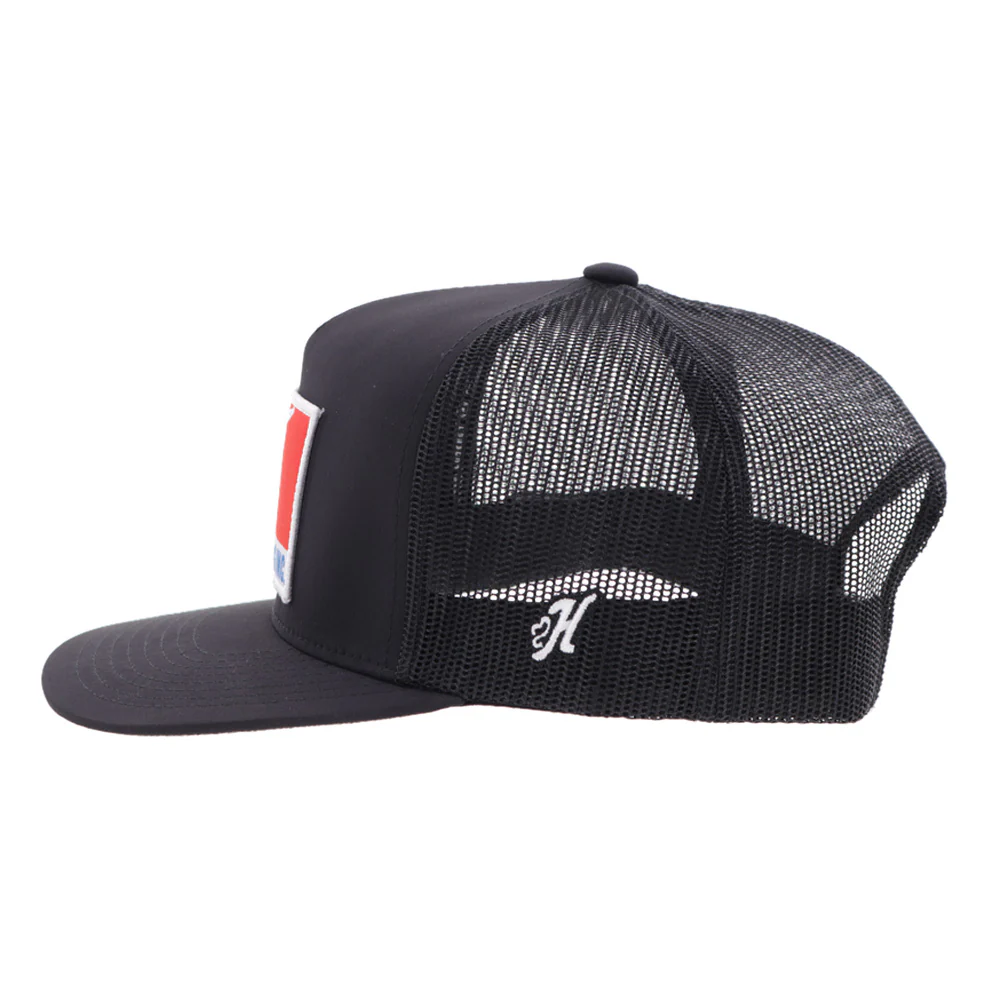 "3D Bull Riding" Black w/Red & Blue Patch - Image 5