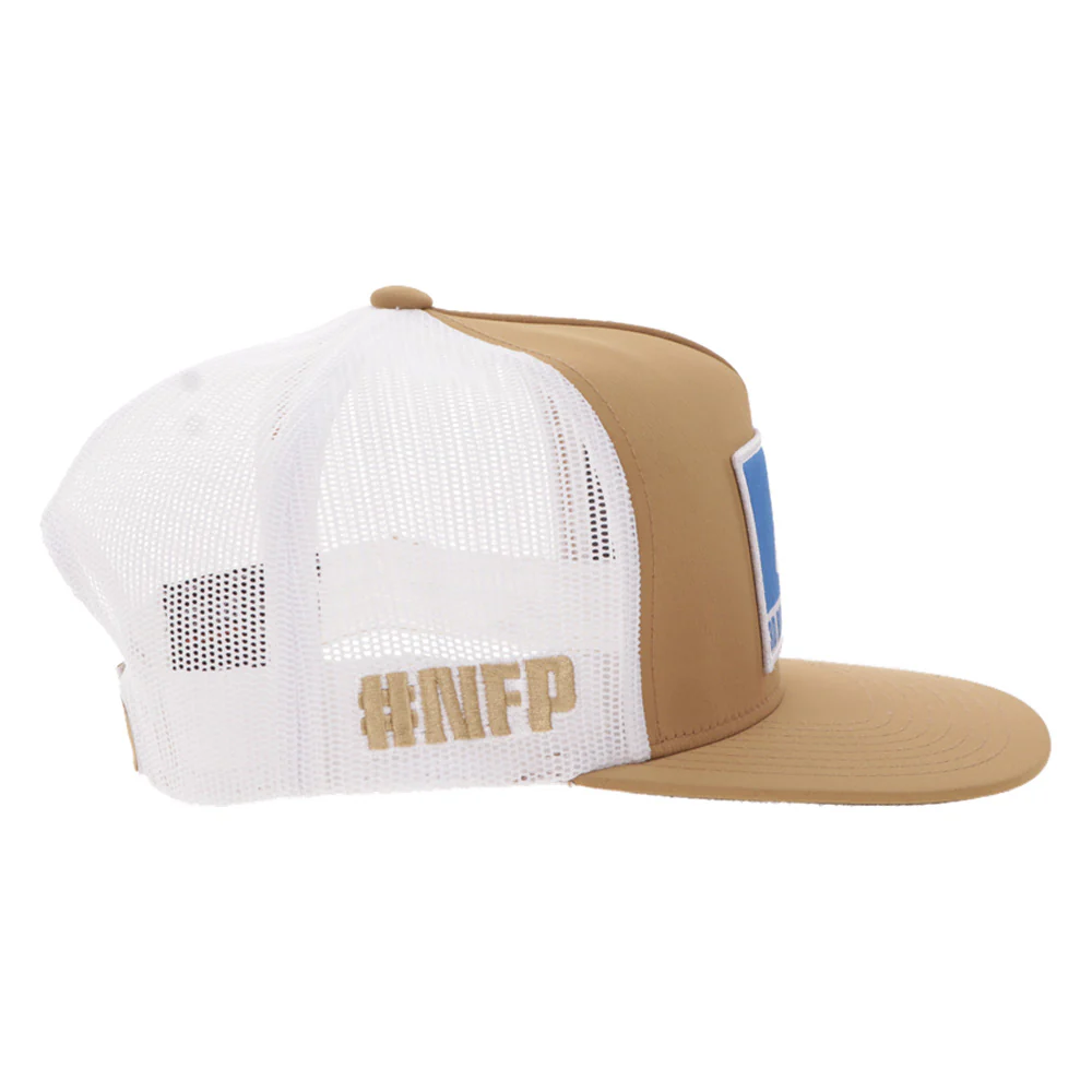 "3D Bull Riding" Tan/White Hat - Image 3