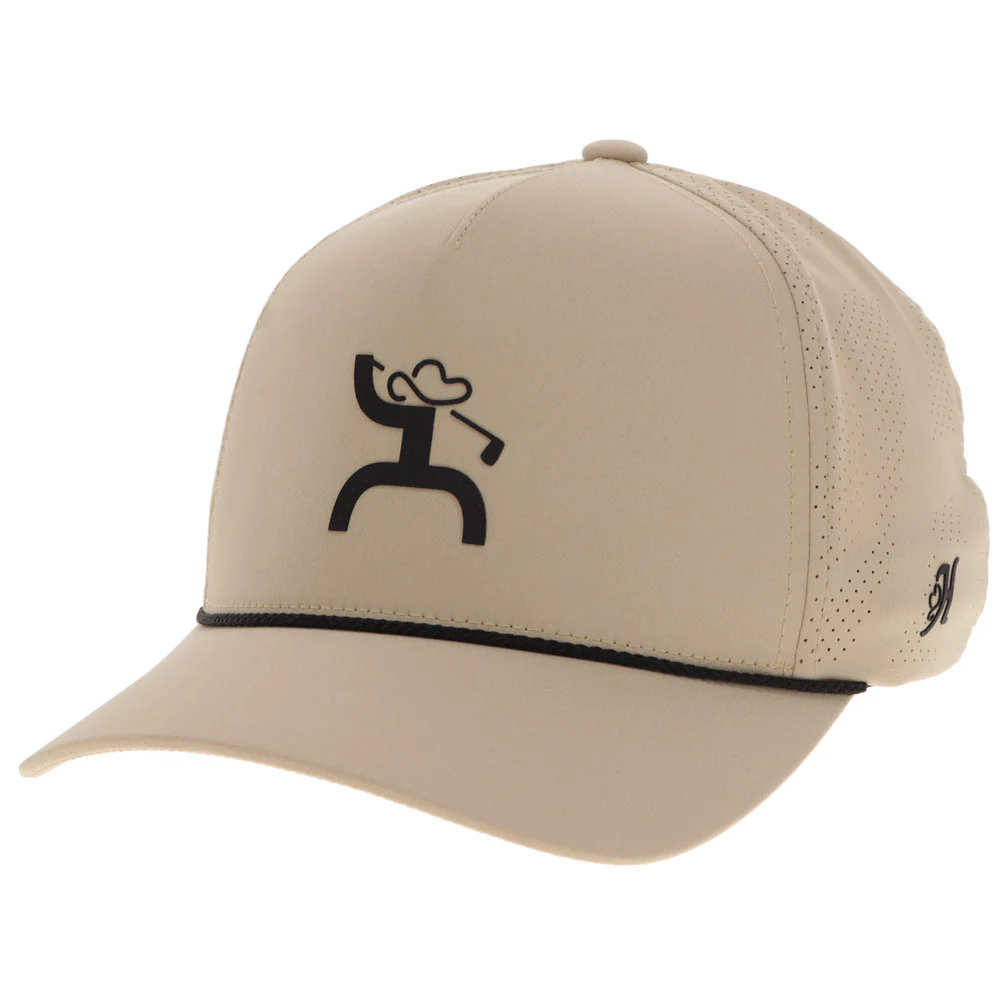 "Ace" Hat Tan w/Black Hooey Golf Logo