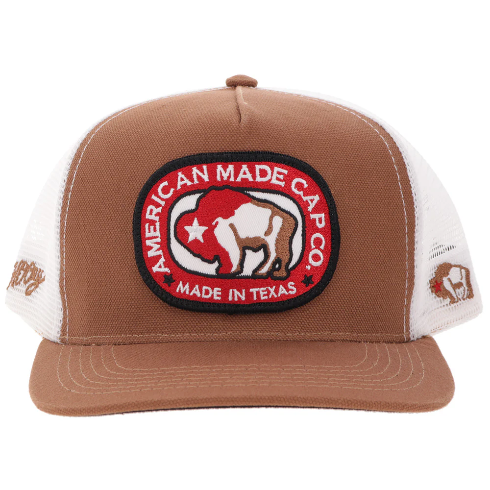 "AMCC" Hat Tan/White w/Multi-Color Patch - Image 4