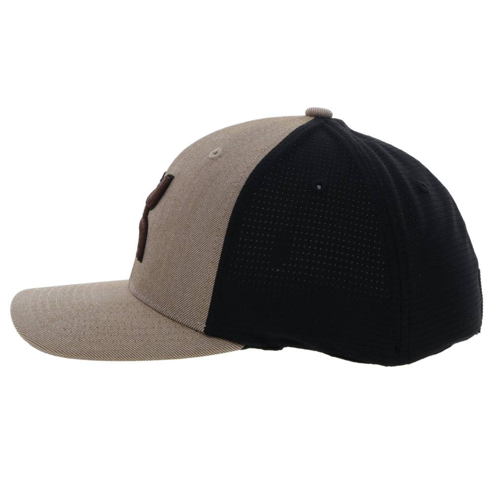 "Ash" Tan/Black Flexfit Hat - Image 4