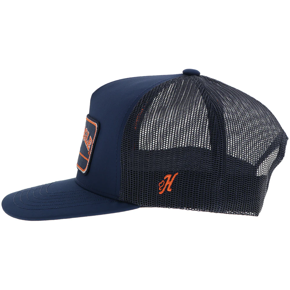 "Auburn University" Hat Navy w/Navy & Orange Patch - Image 4