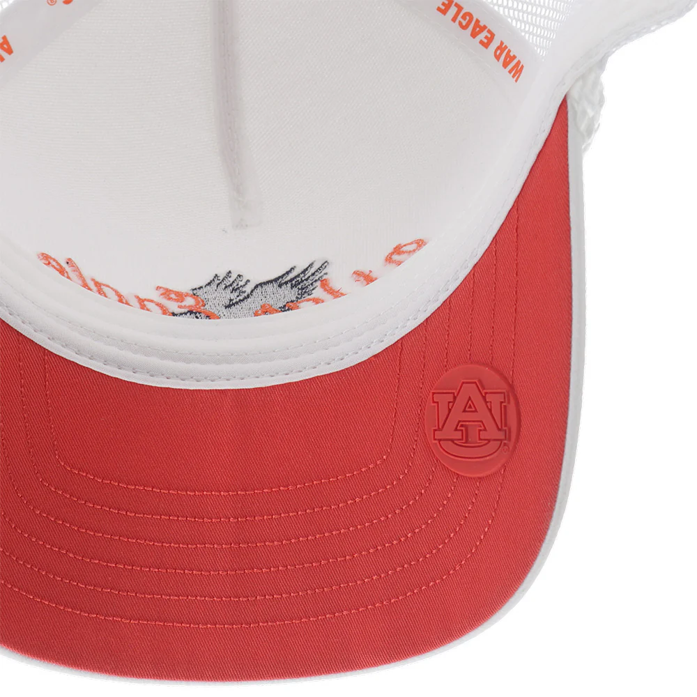"Auburn University" Hat White w/ War Eagle - Image 3