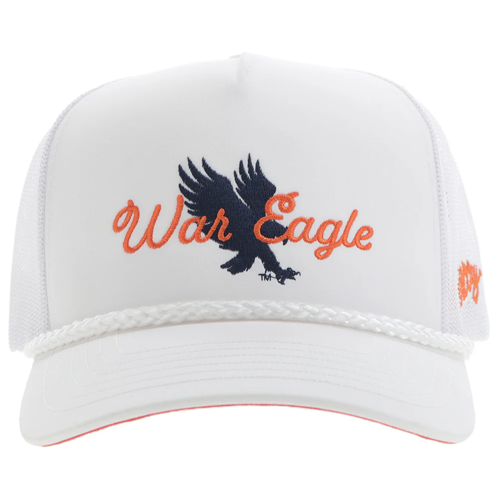 "Auburn University" Hat White w/ War Eagle - Image 5