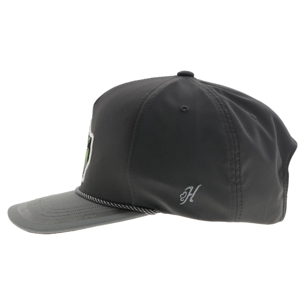 "Austin Gamblers" Hat Charcoal w/Black/White/Neon Green Logo - Image 3