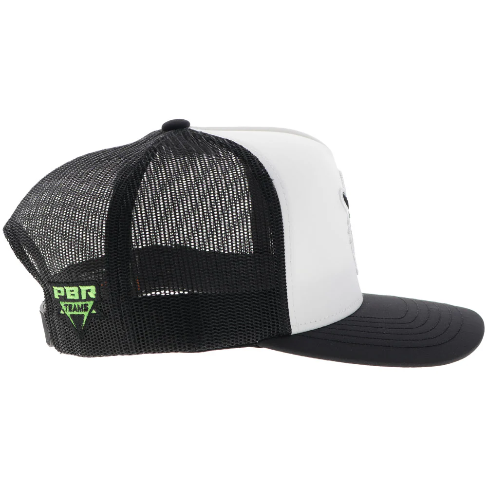 "Austin Gamblers" Hat White/Black w/Black & White logo - Image 3