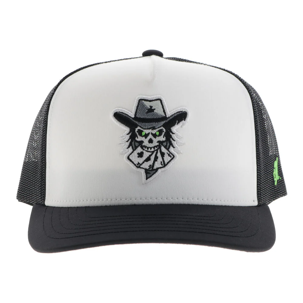 "Austin Gamblers" Hat White/Black w/Black & White logo - Image 4