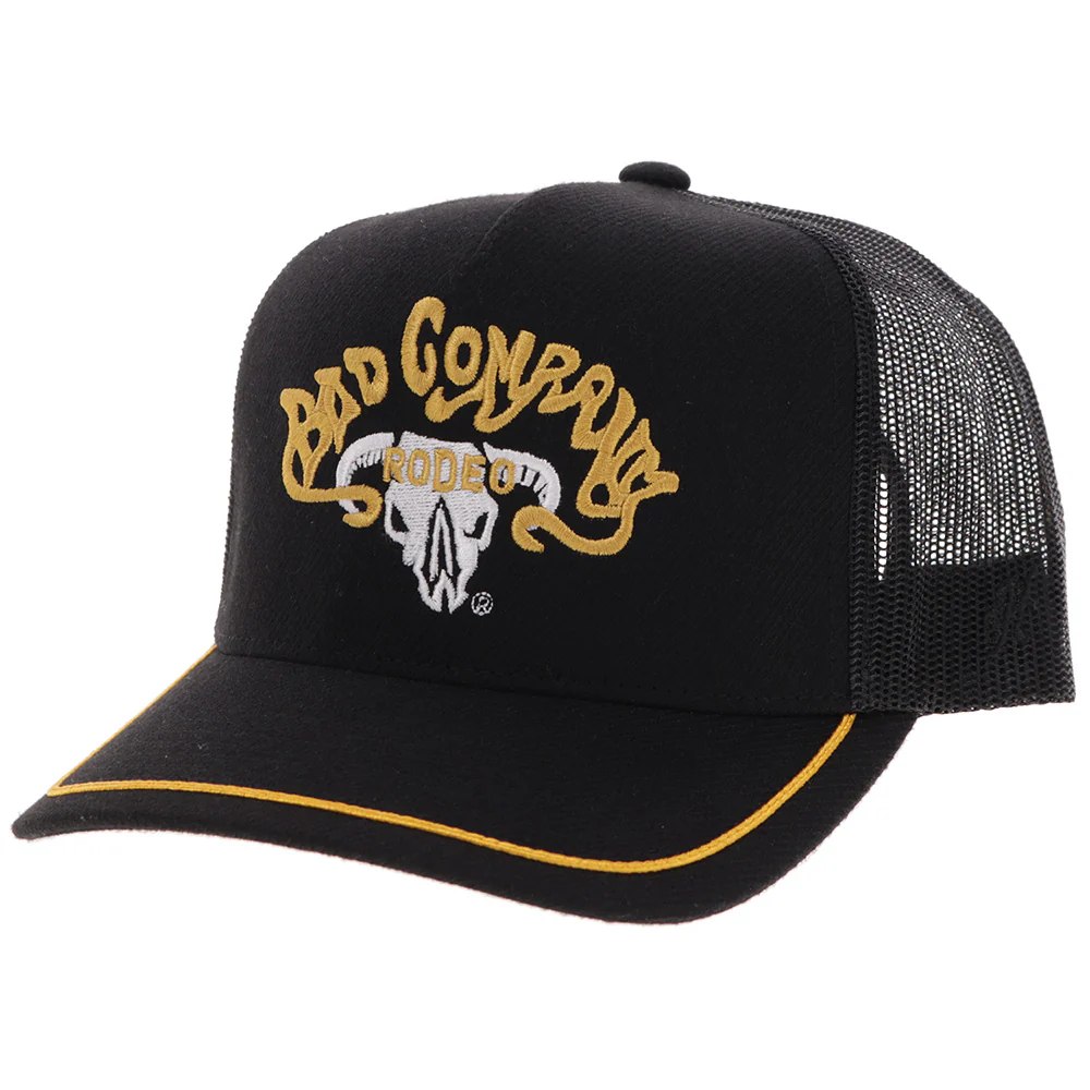 Bad Company Hat Black w/Yellow & White Logo