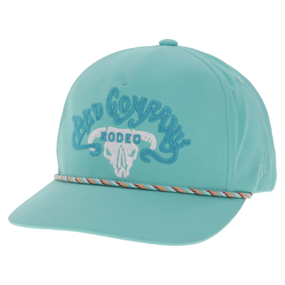 Bad Company Hat Teal w/Blue & White Logo