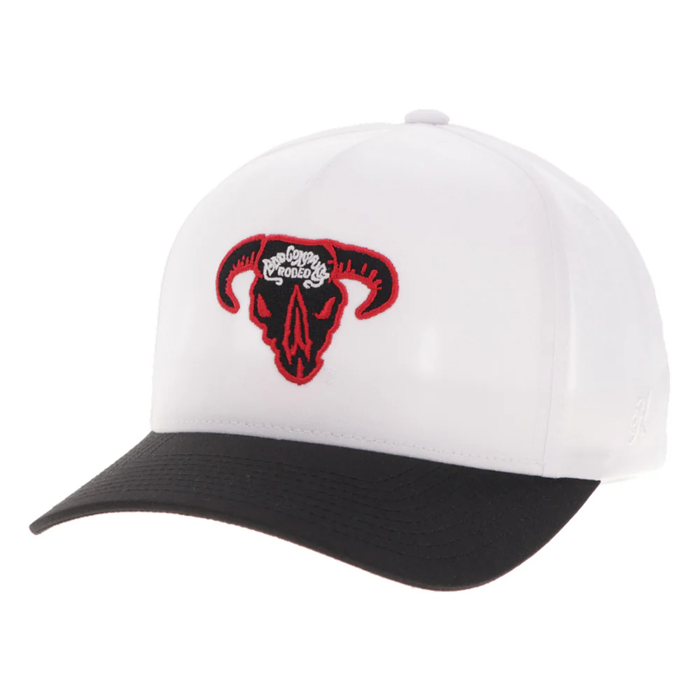 Bad Company Hat White/Black w/Red & Black Logo