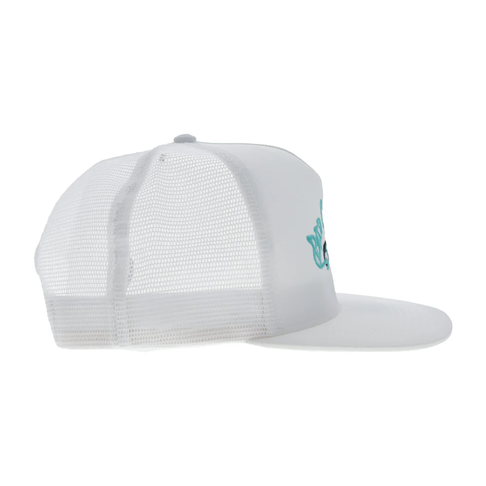 Bad Company Hat White w/Blue & Black Logo - Image 3