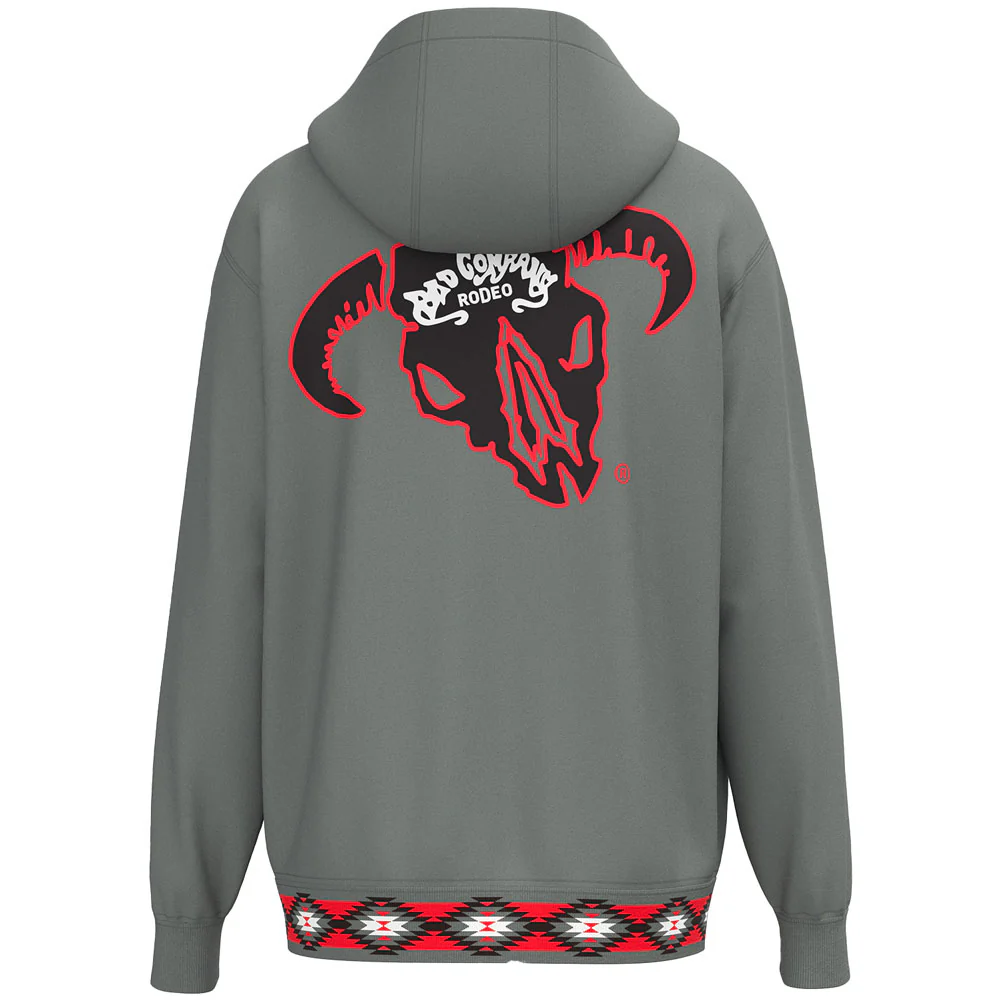 Bad Company Rodeo Hoody Grey w/ Logo on Back