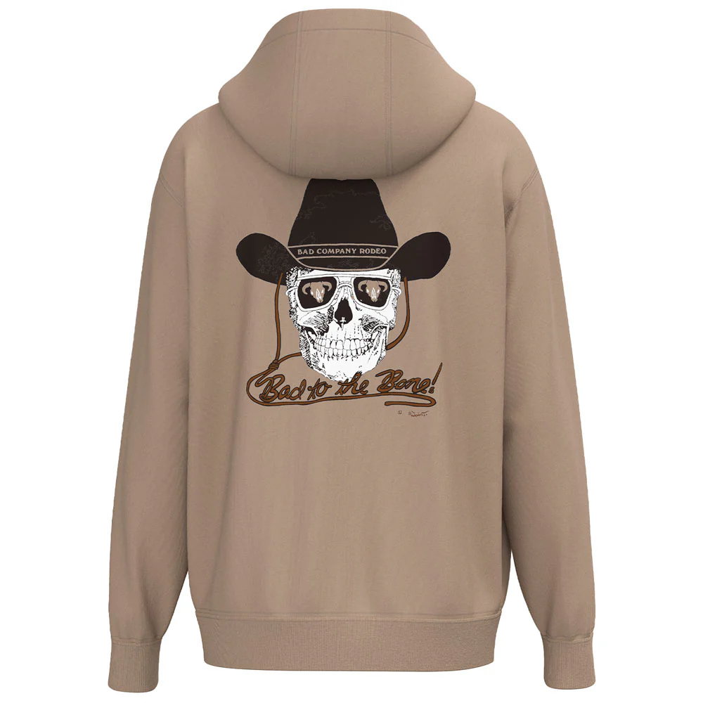Bad Company Rodeo Hoody Tan w/ Logo on Back