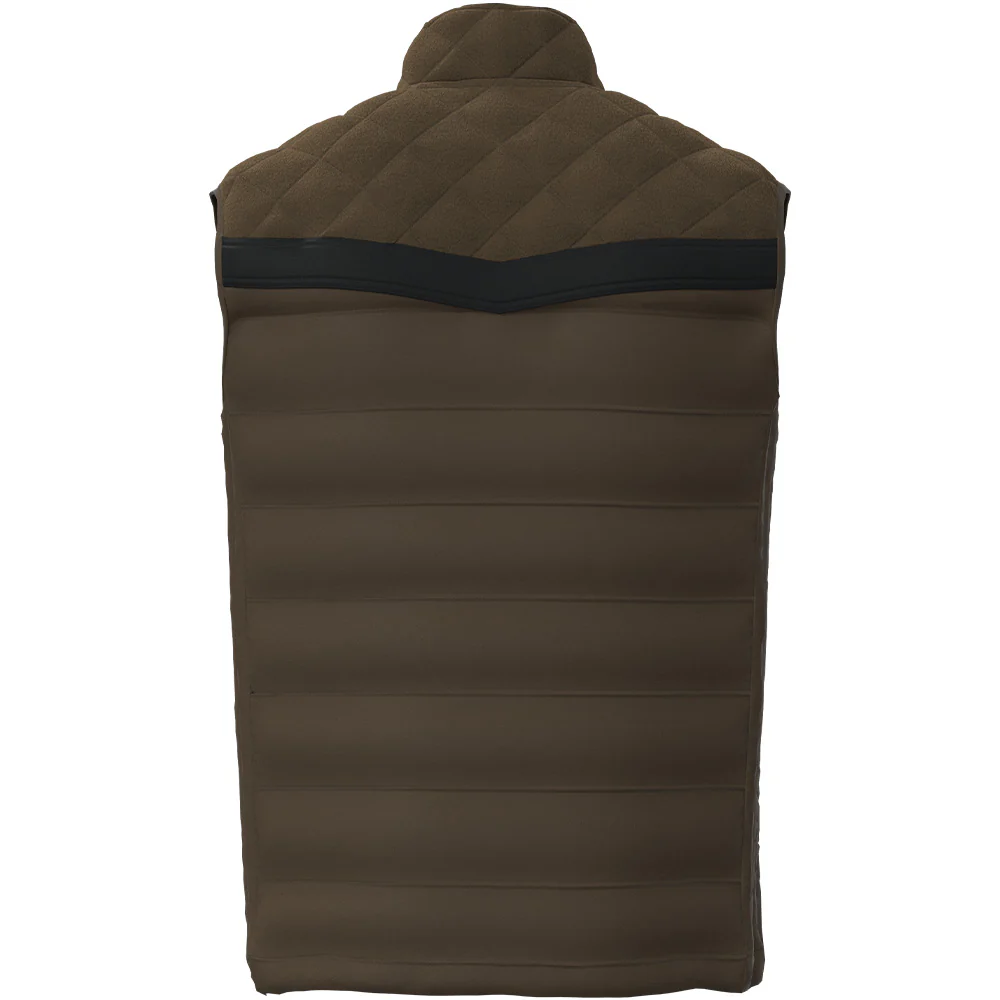 "Banff" Puffer Vest Brown w/Black accents - Image 2
