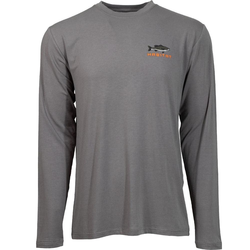 "Bass" Grey Long Sleeve Tee