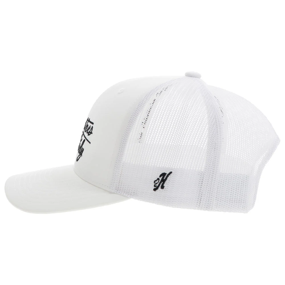 "BFO" Hat White w/Black Logo - Image 5