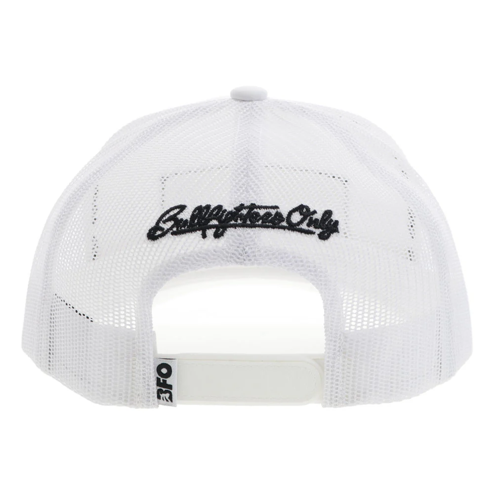 "BFO" Hat White w/Black & White Patch - Image 2