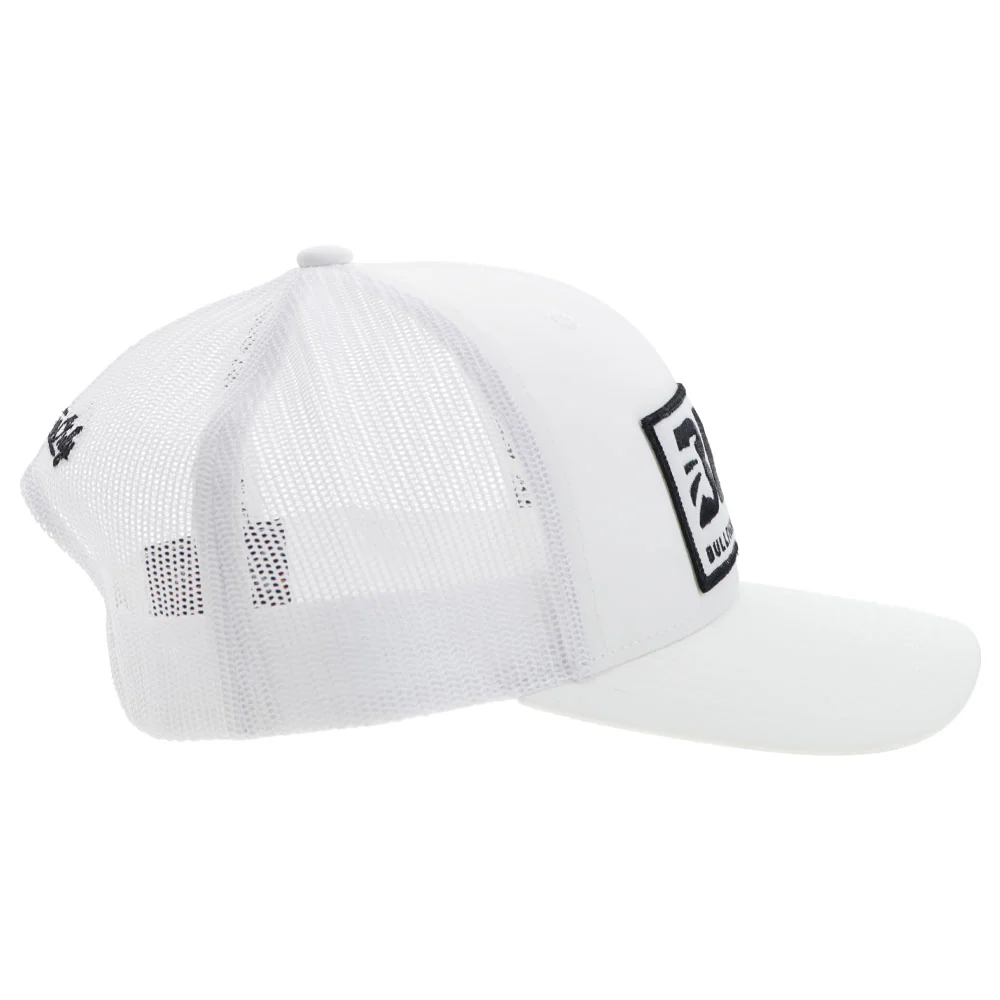 "BFO" Hat White w/Black & White Patch - Image 3