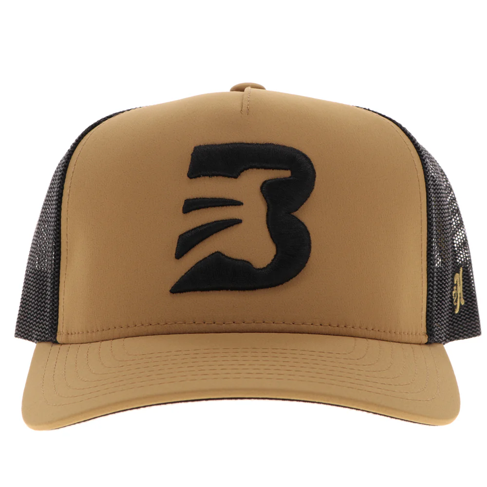 "BFO" Tan/Black Hat w/Black "B" Logo - Image 3