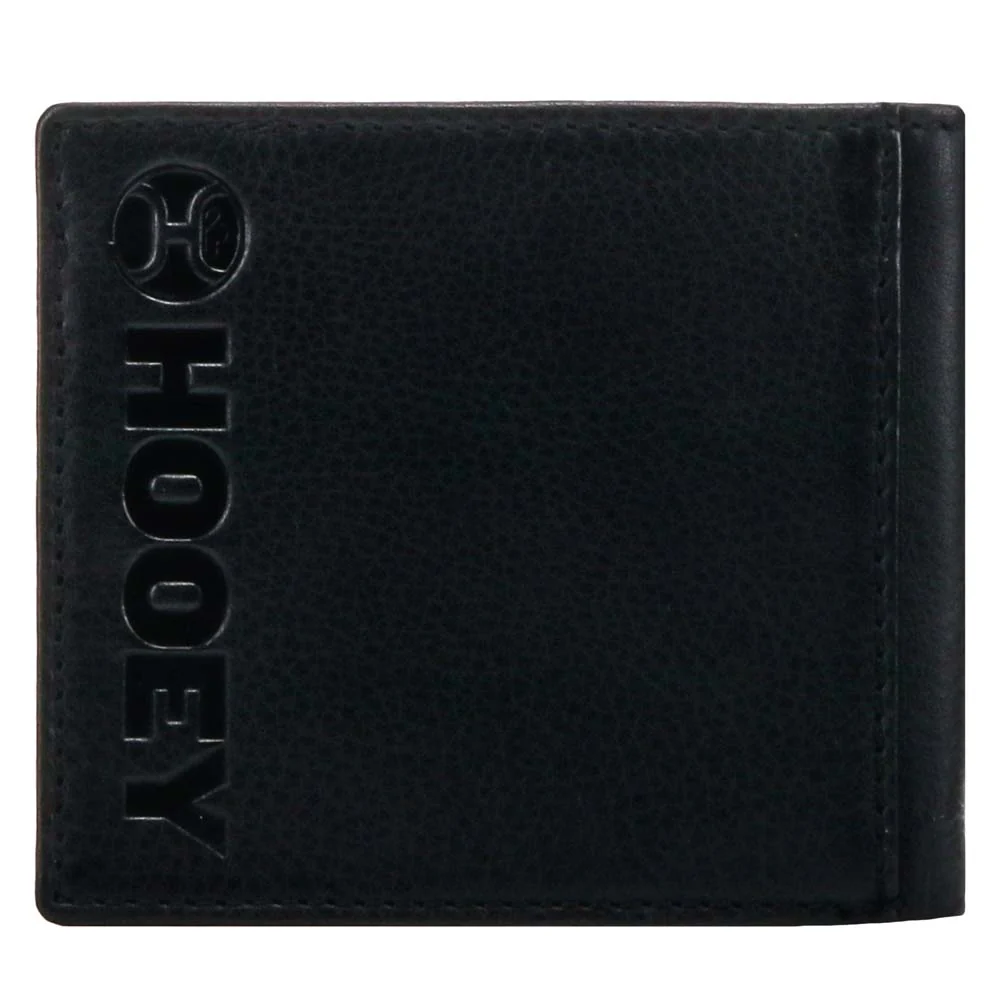 "Black Hawk" Bifold Hooey Wallet Black/Red w/ Aztec Print - Image 2