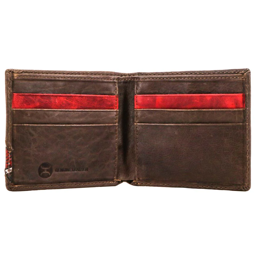 "Hooey Original" Bifold Hooey Wallet Brown w/ Nomad Print - Image 3