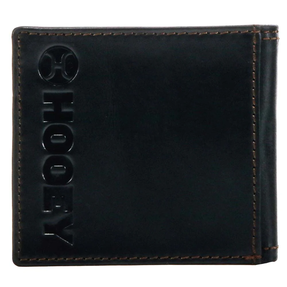 "Hooey Classic"  Smooth Black Bifold Wallet - Image 2