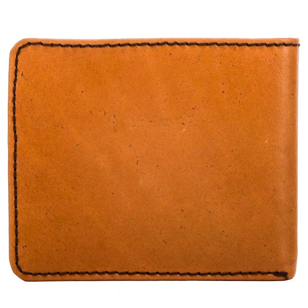"Top Notch" Bifold Hooey Wallet Tan/ Brown w/Ivory Leather - Image 2