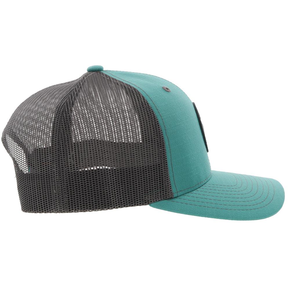 "Blush" Teal / Grey Hat - Image 3