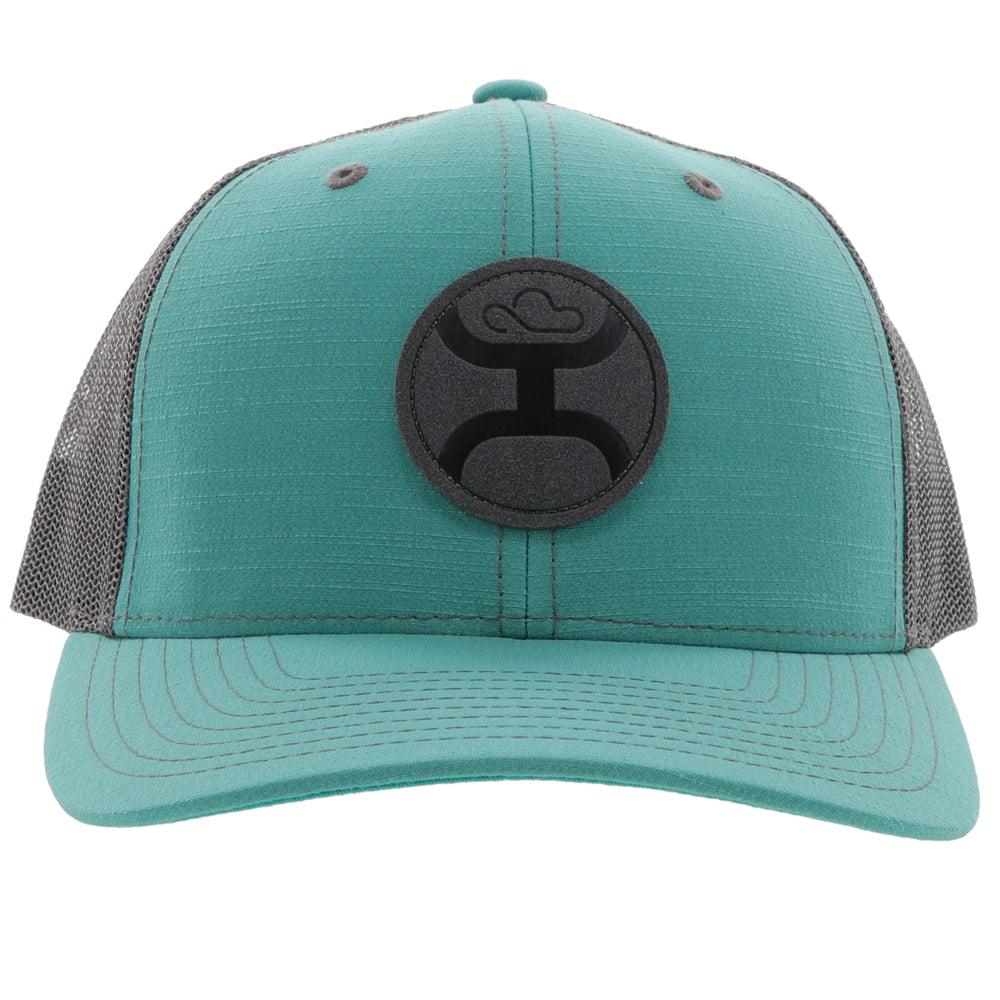 "Blush" Teal / Grey Hat - Image 4