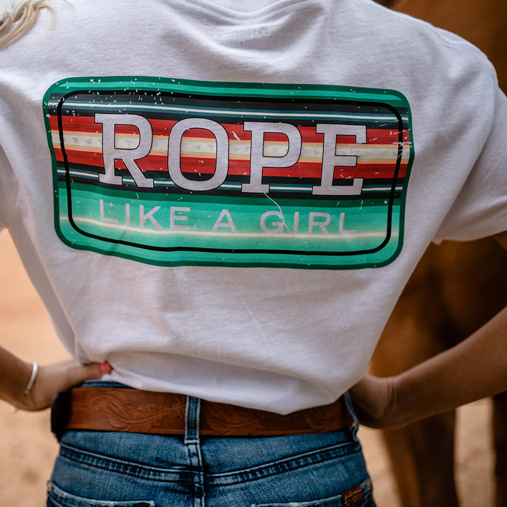 "Bodega" White w/Teal/Peach Logo T-shirt - Image 3