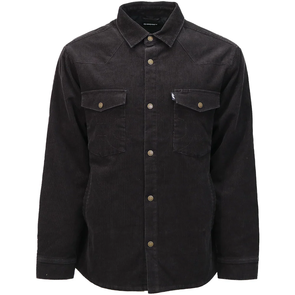 "Boulder Shacket" Brown Corduroy w/Snaps