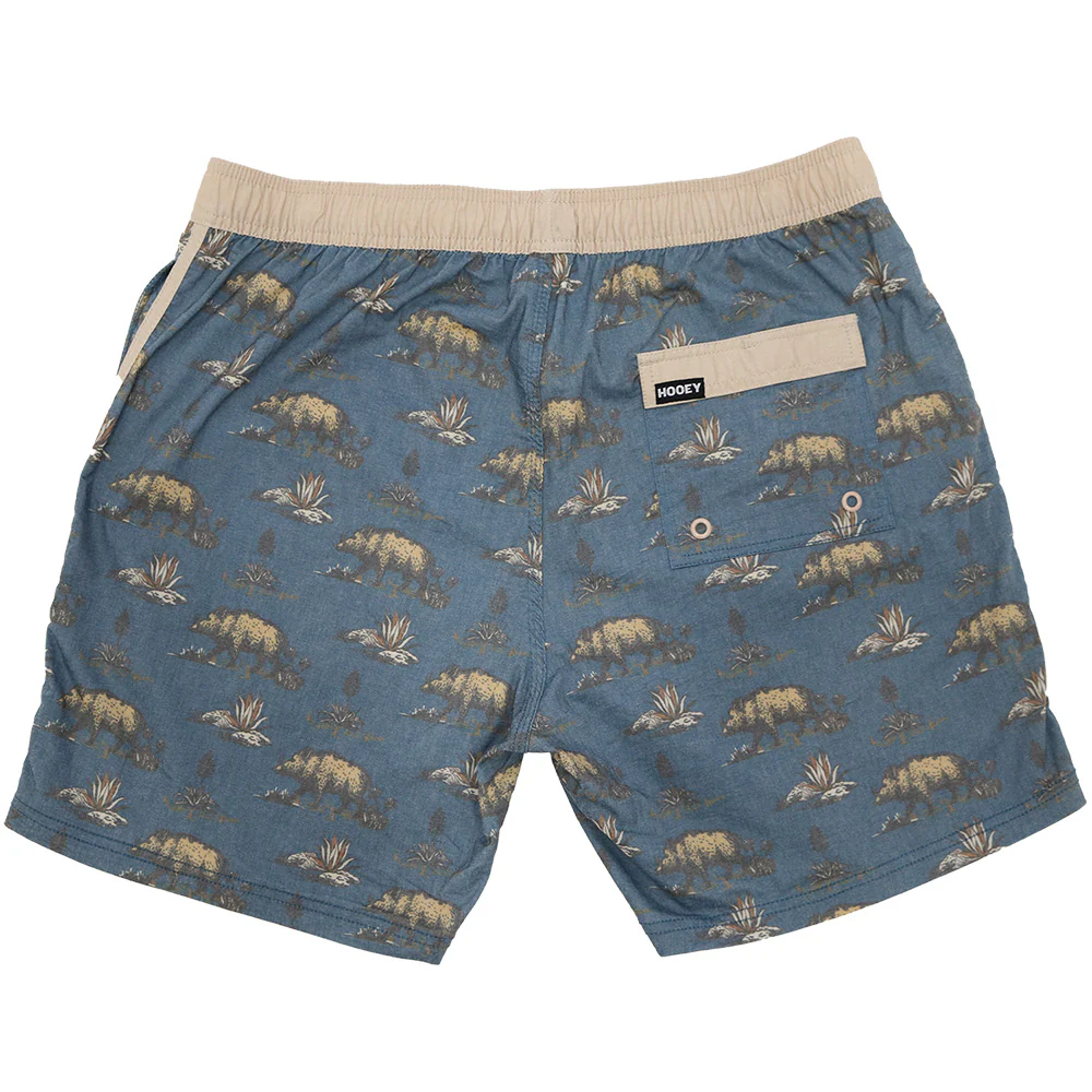 "Breaker" Blue Hog Print Boardshort - Image 2