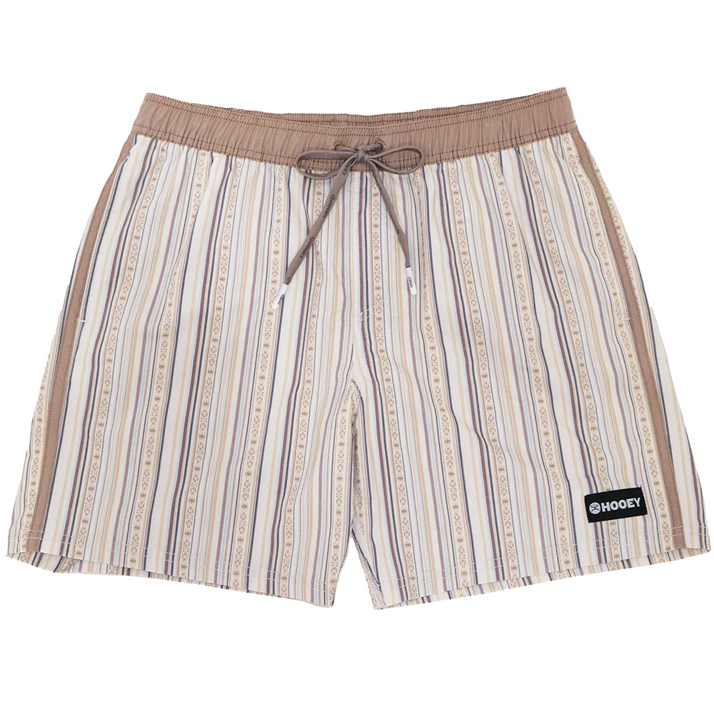 "Breaker" Boardshort Cream/Stripe