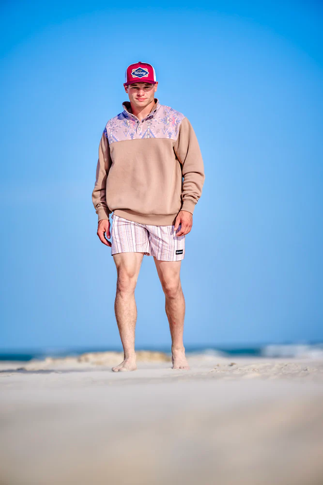 "Breaker" Boardshort Cream/Stripe - Image 5