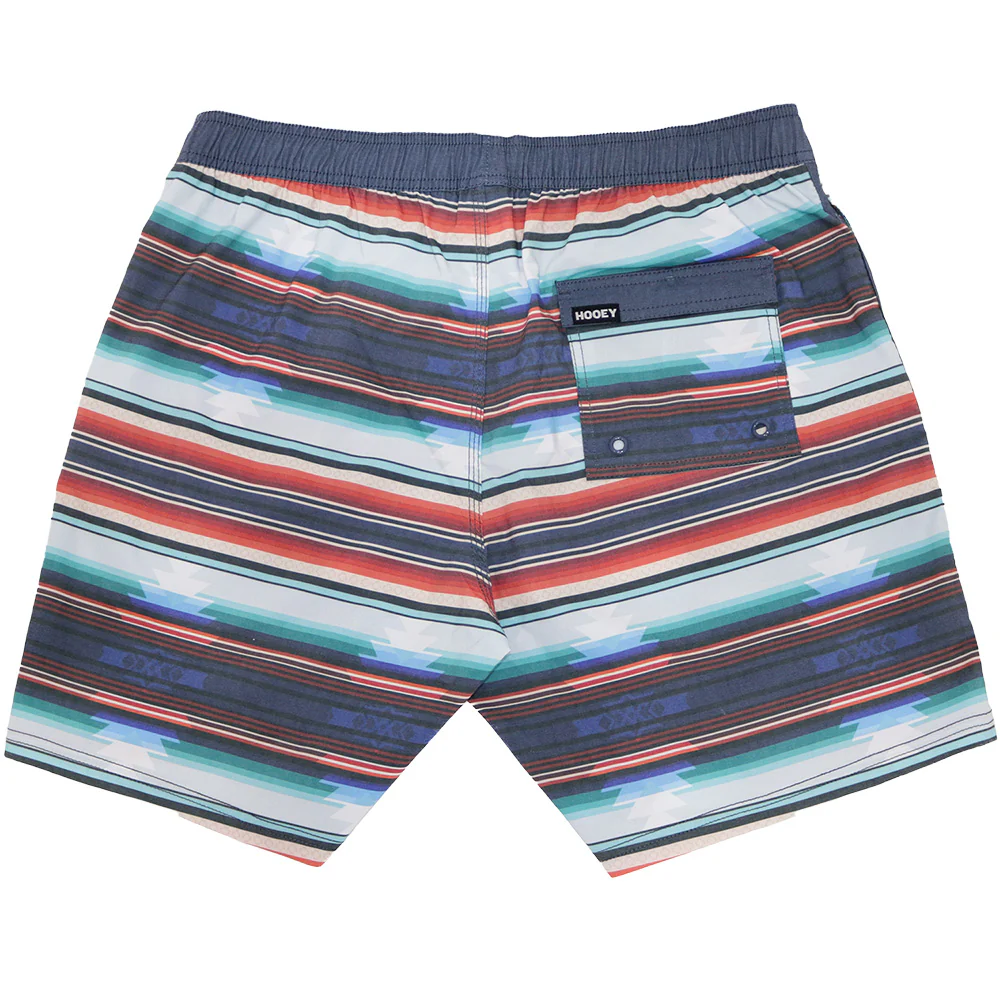 "Breaker" Boardshort Red/Blue Stripes - Image 2