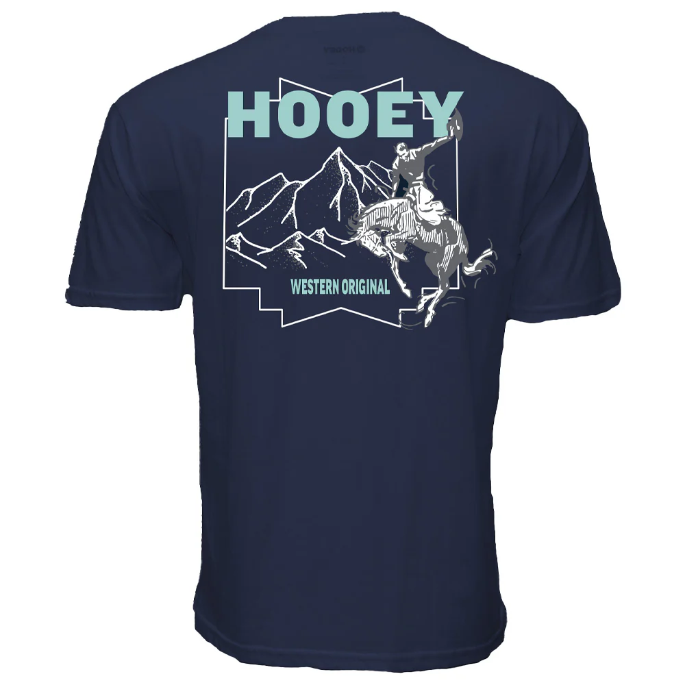 "Briggs" T-shirt Blue w/White & Grey Logo