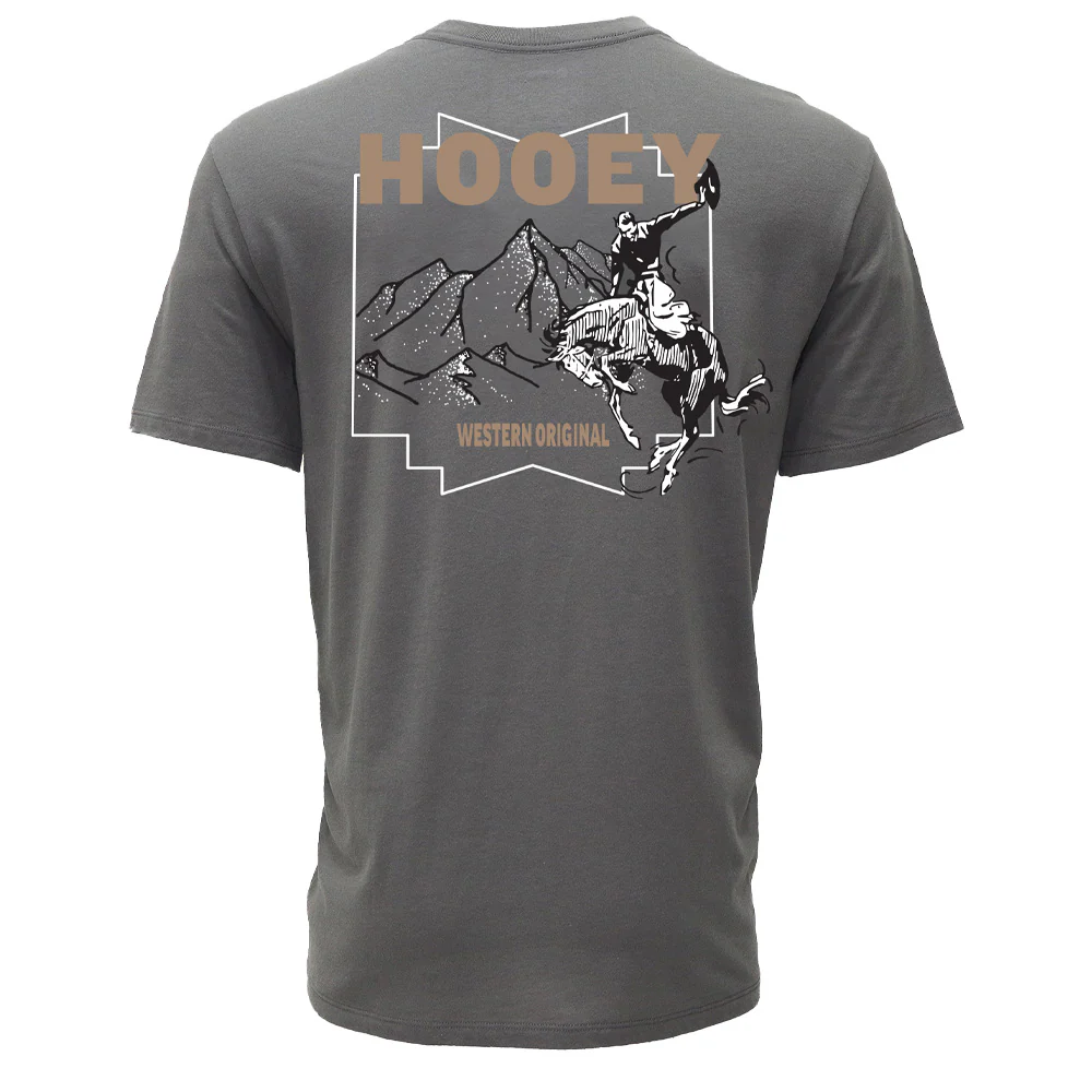 "Briggs" T-shirt Grey w/White & Brown Logo