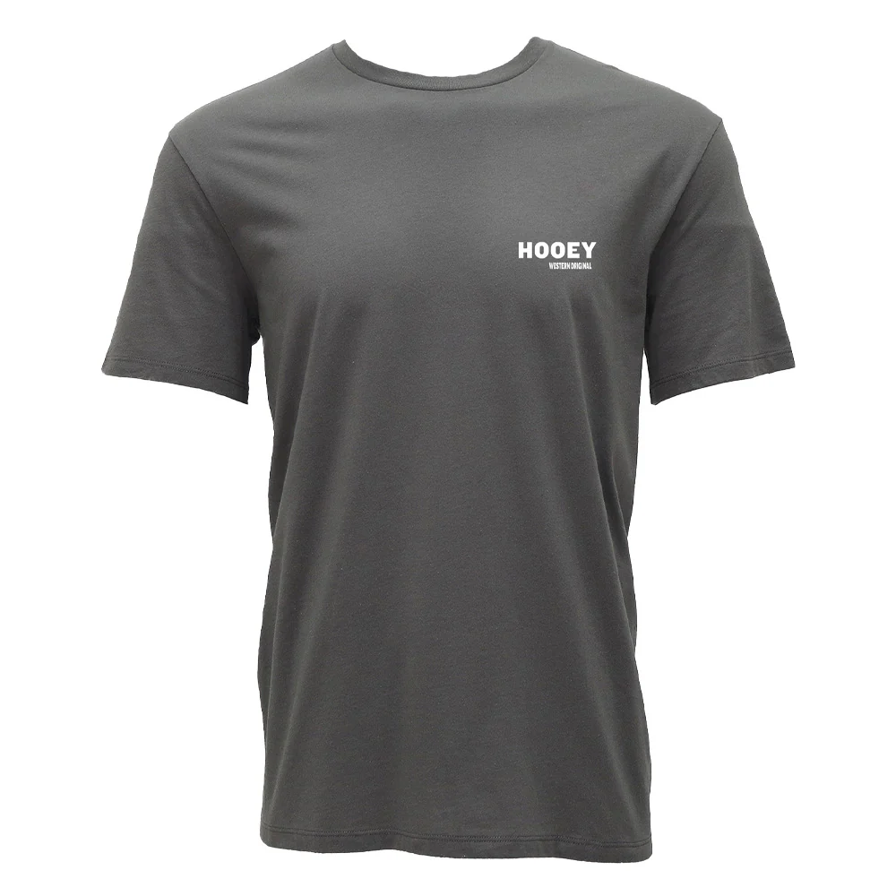 "Briggs" T-shirt Grey w/White & Brown Logo - Image 2