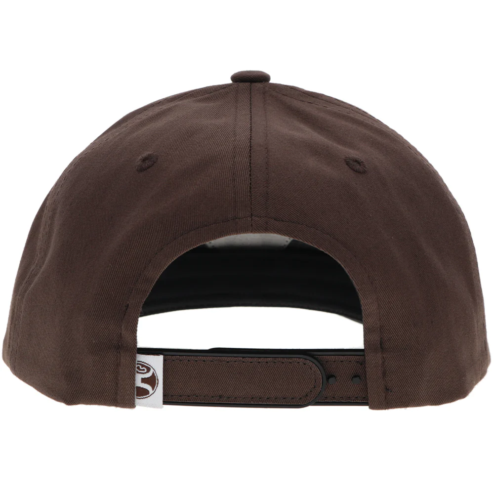"Bronx" Hat Brown w/ White & Black Patch - Image 2