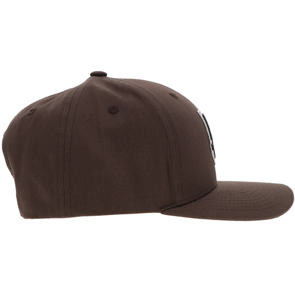"Bronx" Hat Brown w/ White & Black Patch - Image 5