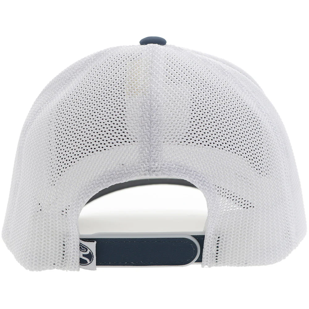 "Bronx" Hooey Hat Blue/White w/Black & White Patch - Image 2