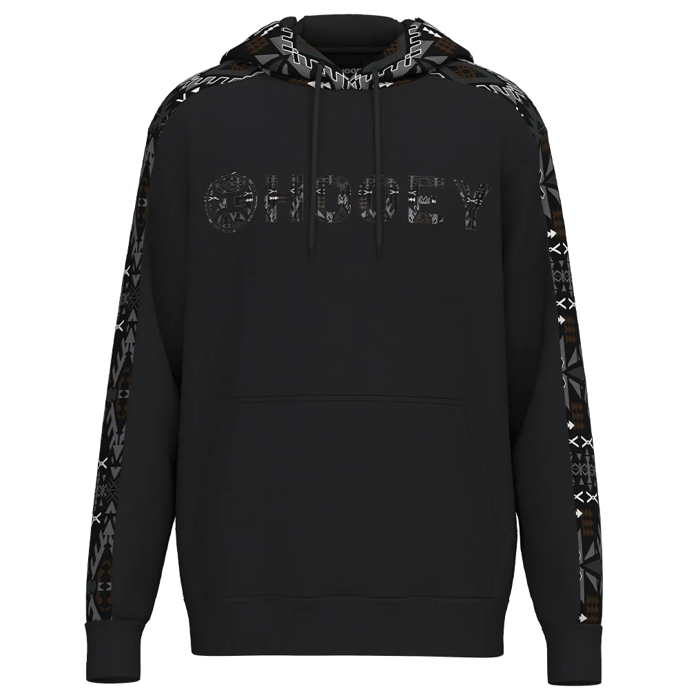 "Canyon" Black w/ Grey & Brown Aztec Hoody