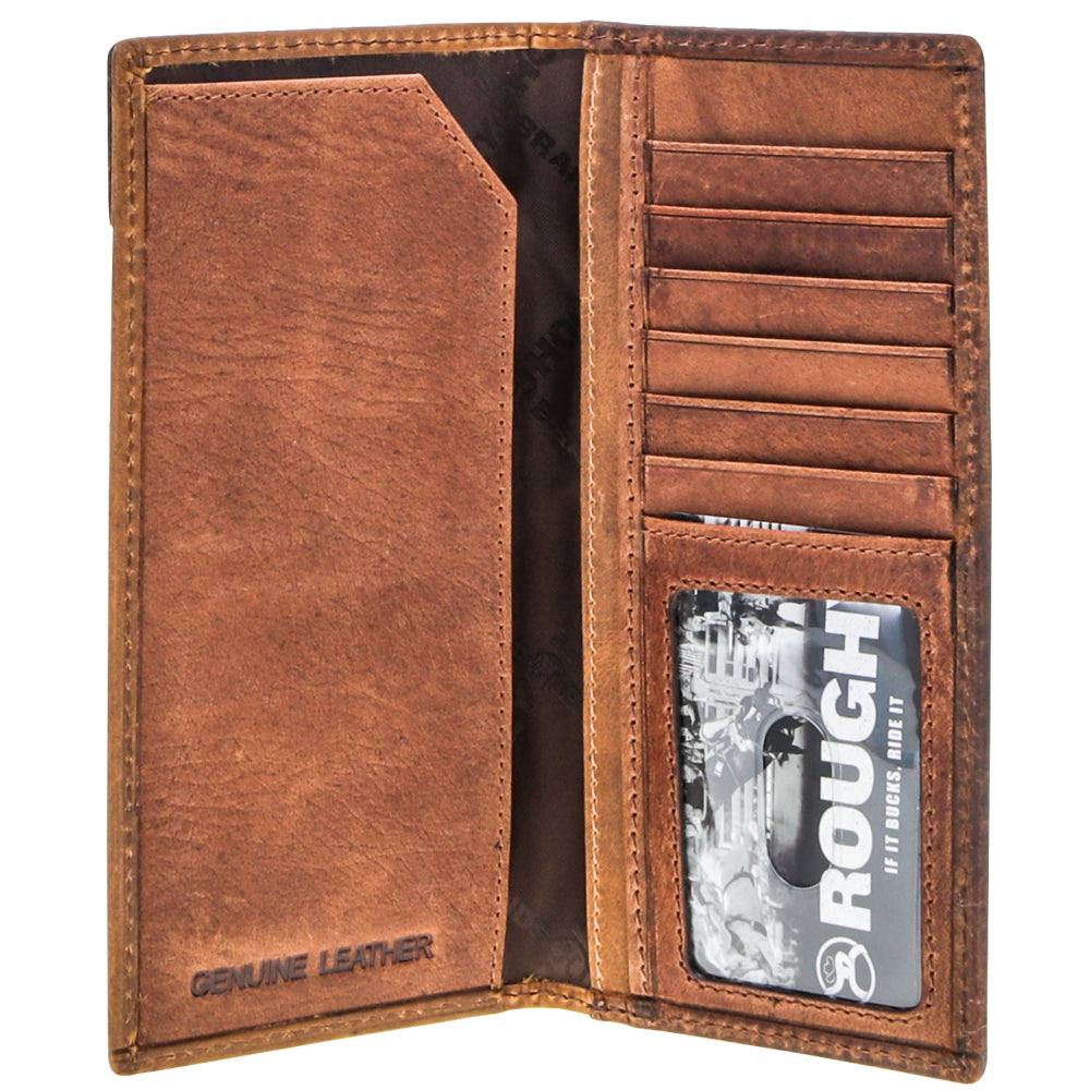 "Canyon" Rodeo Roughy Wallet Distressed Tan/Brown Leather - Image 2