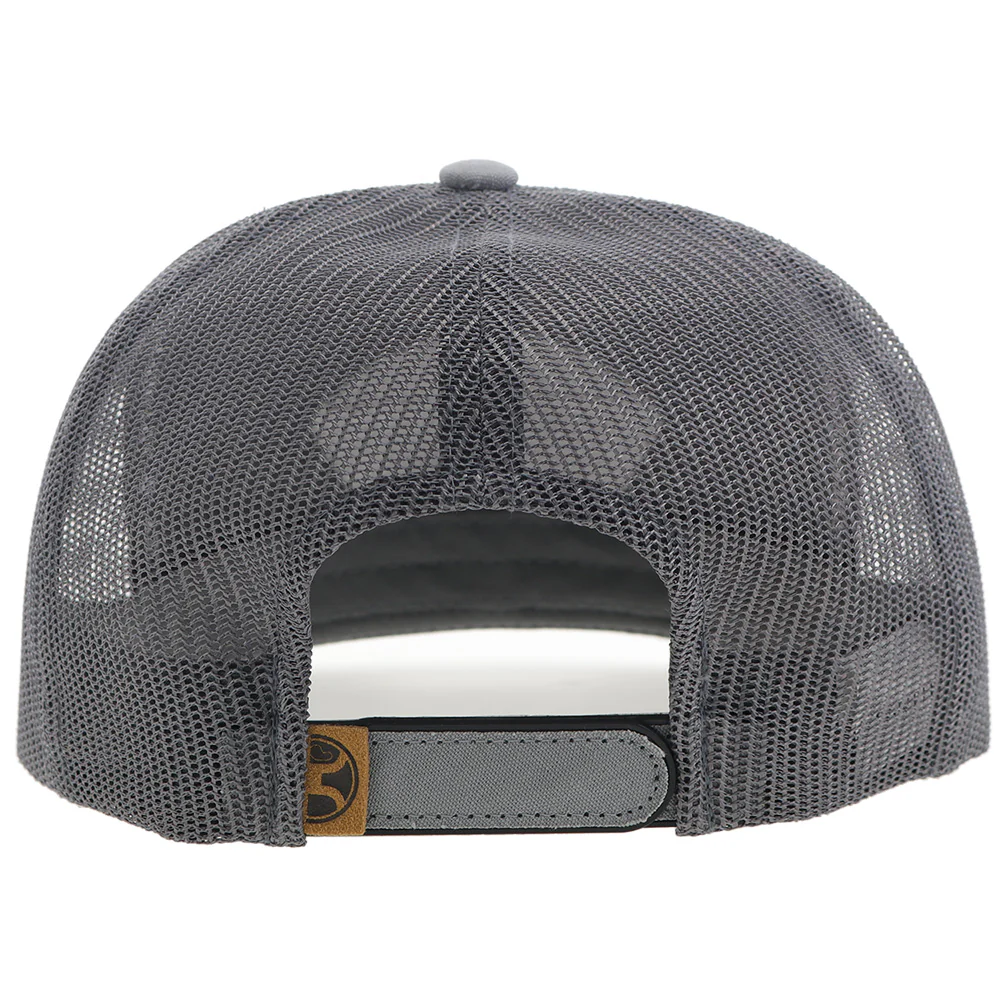 "Cavvy" Punchy Hat Grey w/Leather Patch - Image 2