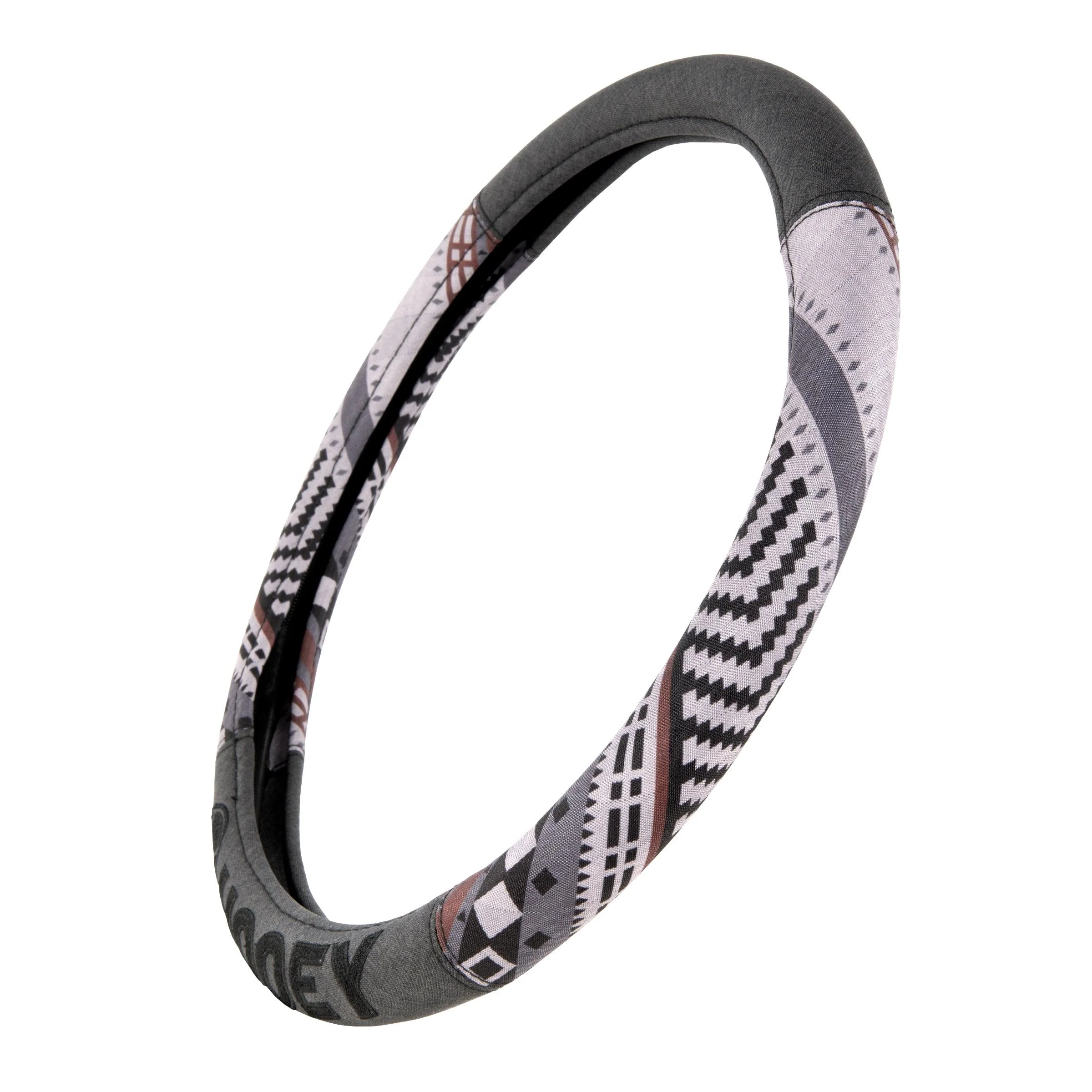 Charcoal/Baja Print Steering Wheel Cover