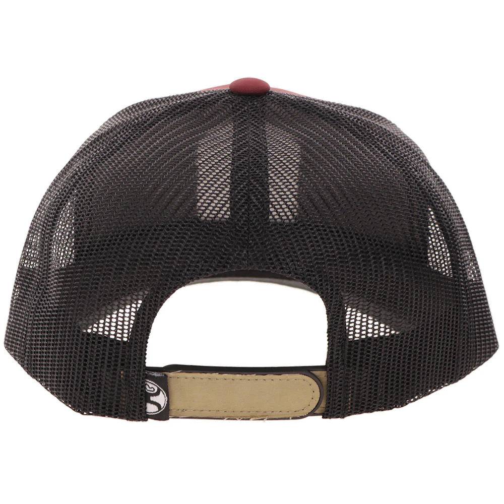 "Cheyenne" Hat Maroon/Black - Image 2