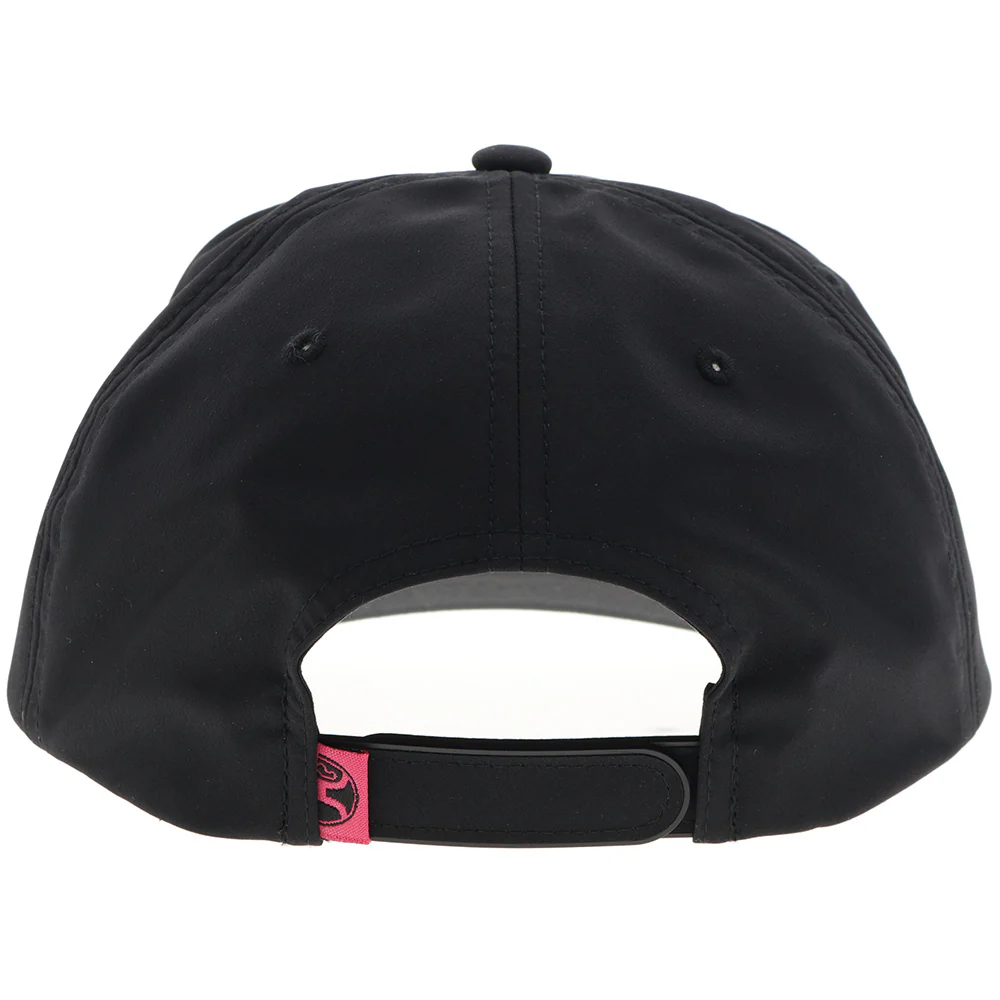 "Cheyenne" Hooey Hat Black w/Pink/Blue/Black Patch - Image 2