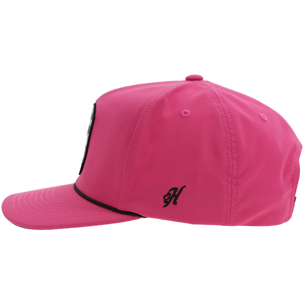 "Cheyenne" Hooey Hat Pink w/Grey/Black Patch - Image 3