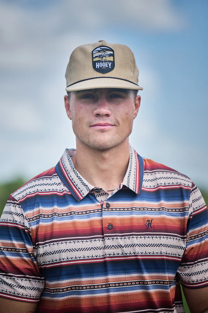 "Cheyenne" Hooey Hat Tan Corduroy w/Tan/White/Black Patch - Image 7